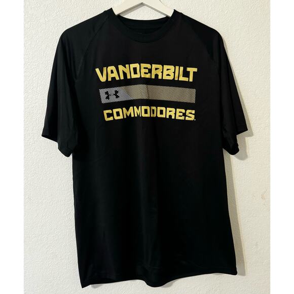 Under Armour Men's Vanderbilt Commodores Loose‎ Fit T -Shirt Heat Gear Size L - Picture 1 of 6
